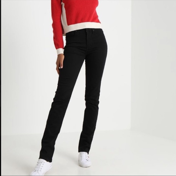 NWT Levi’s 724 High Rise Straight jeans black 24 - Picture 8 of 9